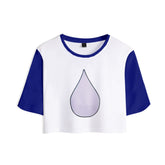 Amber Elemental Wade Drop Kids Children Cosplay Short Sleeve Top Casual Street T-shirt